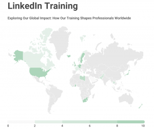 We have trained professionals across the globe on LinkedIn.